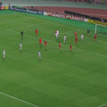 milan attacking in the first half
